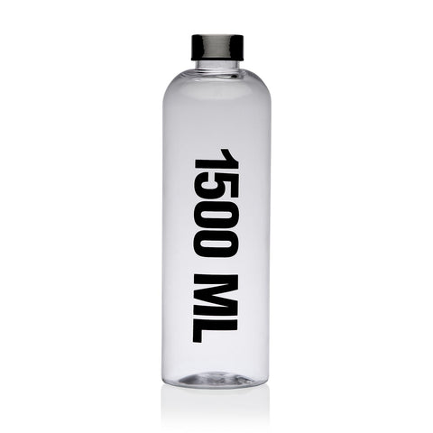 Botella 1500ml Transparente Acero y Poliestireno Versa