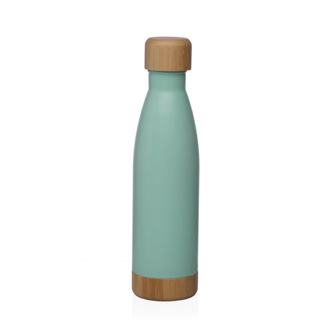 Botella Termo 500ml Acero Inoxidable Verde Mate