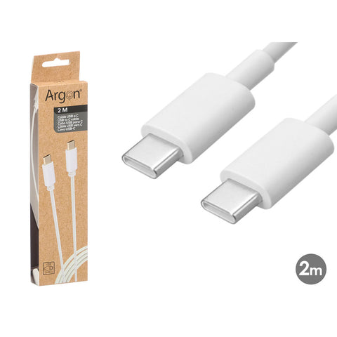 Cable C a C Blanco 2m