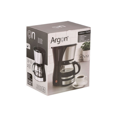 Cafetera Vaso Filtro 12 Tazas 1280ml 750w