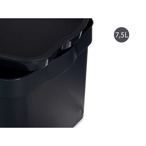 Caja Plástico con Tapa 2,3L Antracita