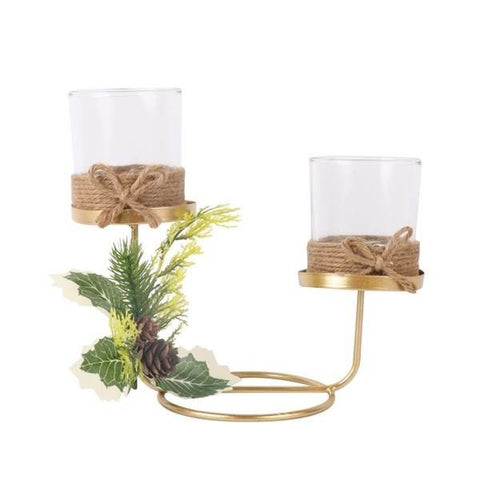 Candelabro Doble Navidad
