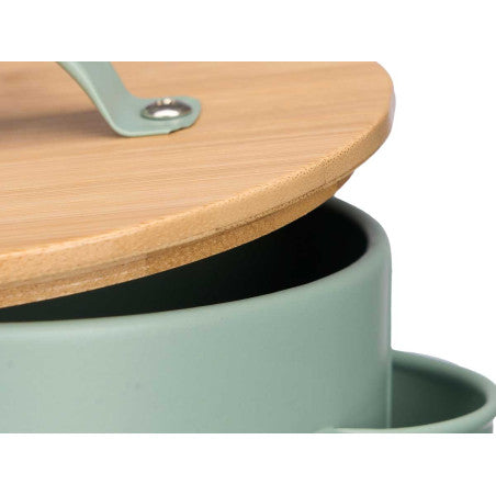 Cebollero Tapa Bambu Verde Menta
