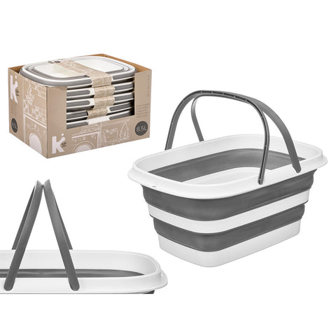 Cesto Ovalado Plegable con Asas 8,5L