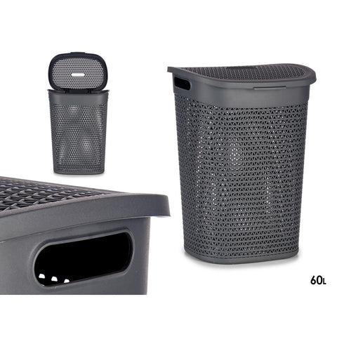 Cesto de Ropa c/tapa 60L Antracita