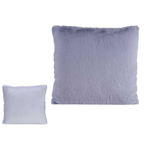 Cojín de Pelo Corto Lila Grisaceo 40cm