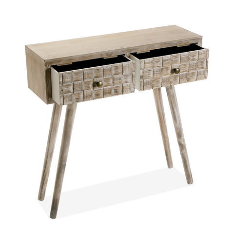 Consola Mesa de Entrada 2 Cajones Anish