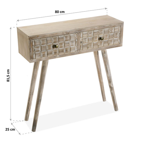 Consola Mesa de Entrada 2 Cajones Anish