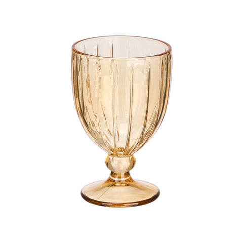 Pack 6 Copas Vino Rayas 310ml Ámbar