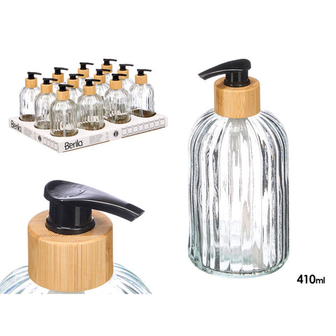 Dosificador Transparent Bambú 410ml