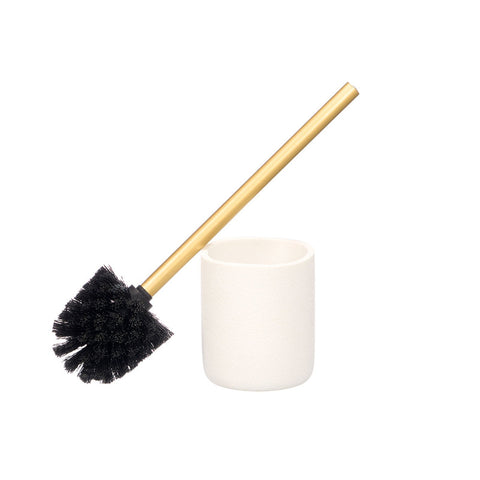 Escobillero Poliresina de Baño Blanco