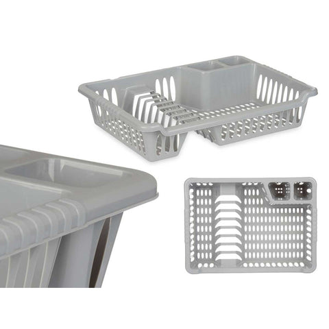 Escurreplatos Pequeño Gris 29,5x40x8cm