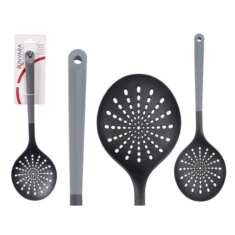 Espumadera Bicolor Gris Negra