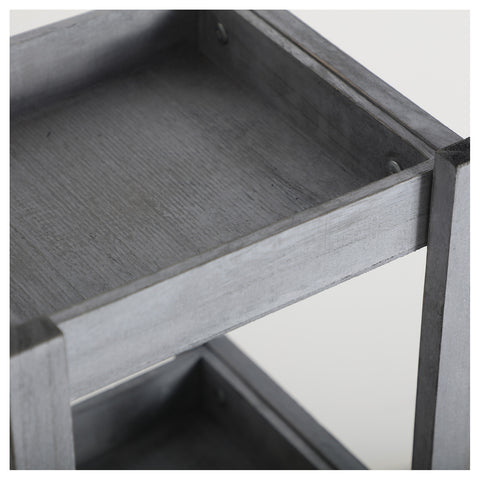 Estanteria Madera Glem Gris 3 Baldas 26x24x64cm