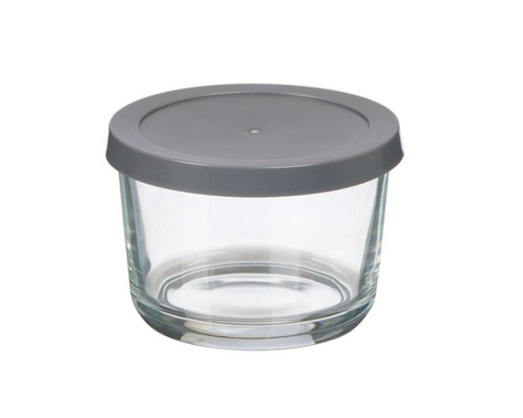 Set 3 Fiambreras Redondas Grises 200ml