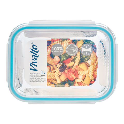 Fiambrera Borosilicato Hermética 1000ml