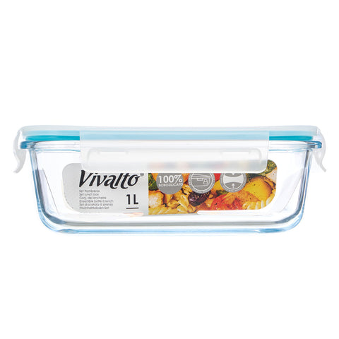 Fiambrera Borosilicato Hermética 1000ml