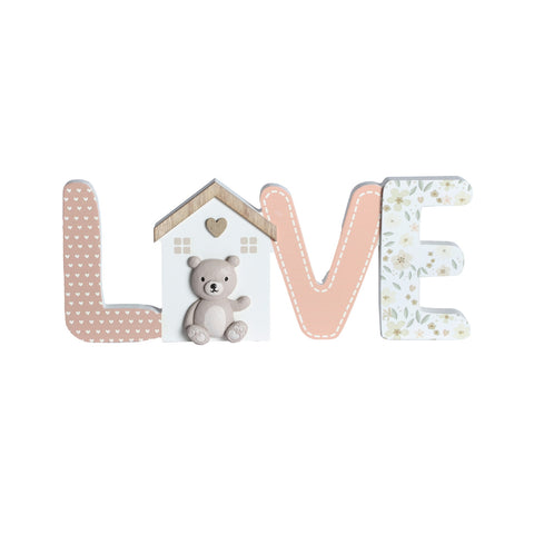 Figura Decorativa LOVE 30x3x11cm
