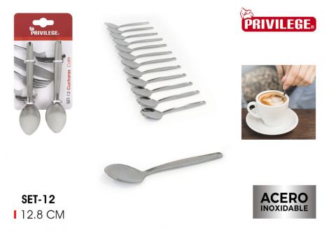 Set 12 Cucharas de Café Privilege