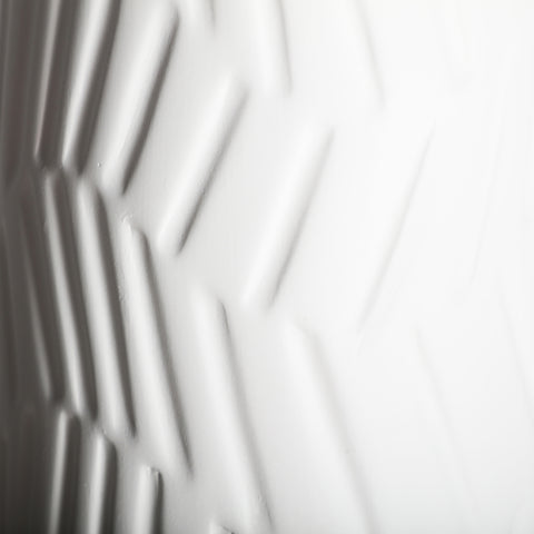 Jarrón Blanco Cerámica Ario 18x18x59cm