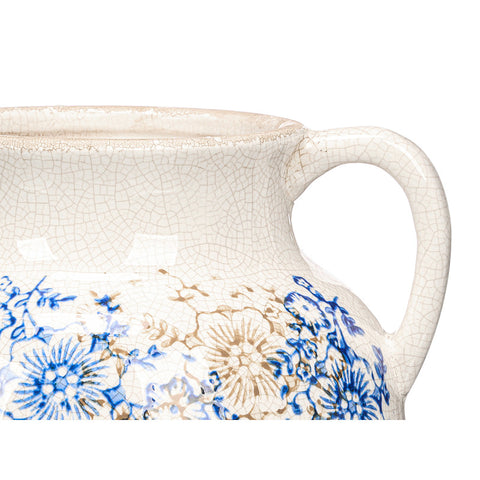 Jarrón Nonna 2 Asas Azul Beige 16cm