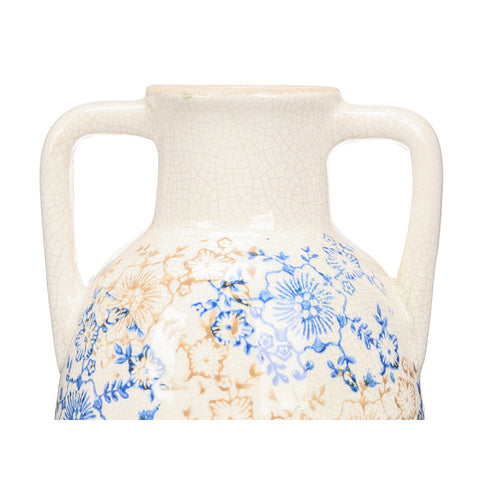 Jarrón Nonna 2 Asas Azul Beige 38cm