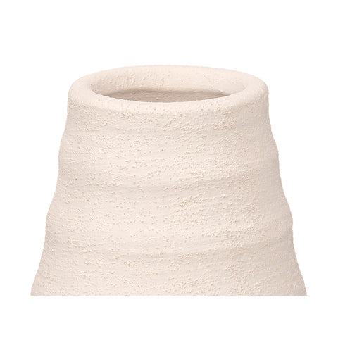 Jarrón Sahara Botella Rayas Blanco 36cm