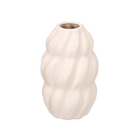 Jarrón Sahara Espiral Blanco 28cm