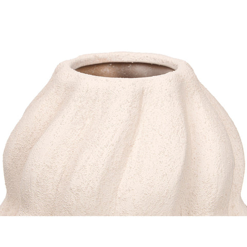 Jarrón Sahara Espiral Blanco 28cm