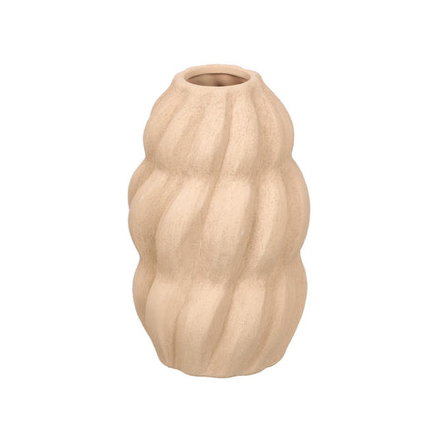 Jarrón Sahara Espiral Tierra 28cm