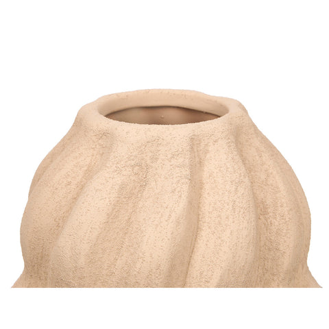 Jarrón Sahara Espiral Tierra 28cm