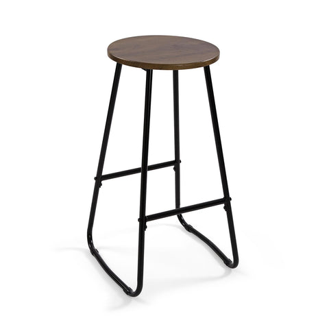 Juego de Mesa 2 Taburetes Gris Oscuro Versa