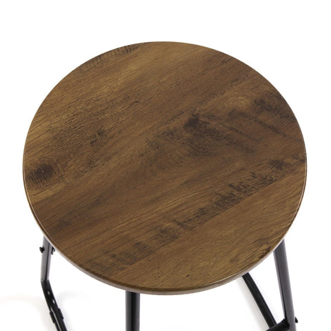 Juego de Mesa 2 Taburetes Gris Oscuro Versa