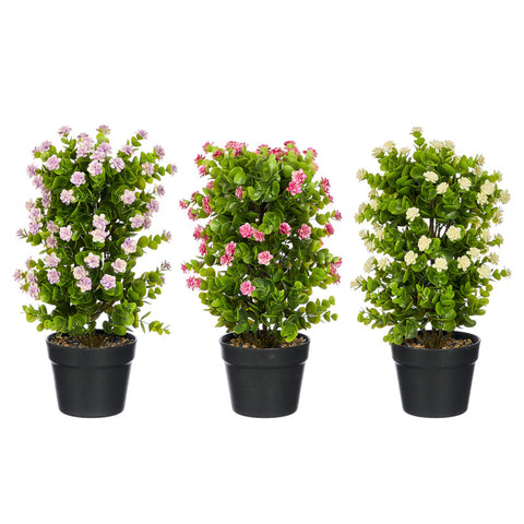 Maceta Planta Flores Piedra 48cm