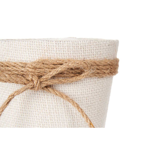 Macetero Tela Lazo 12,5x12cm Blanco