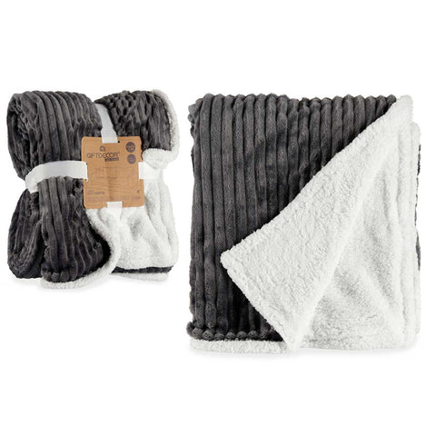 Manta Pana Gris Oscuro 200x150cm WarmLines