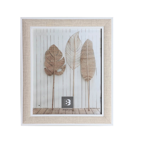 Portafotos 20x25cm Madera Cristal