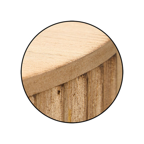 Mesa Auxiliar 38cm Ondas Natural