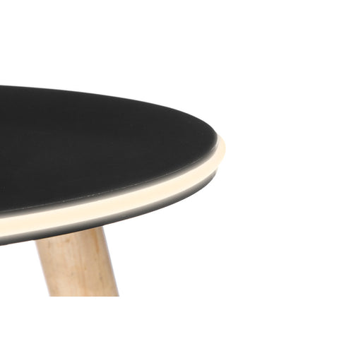Mesa Auxiliar 40cm Led Negra