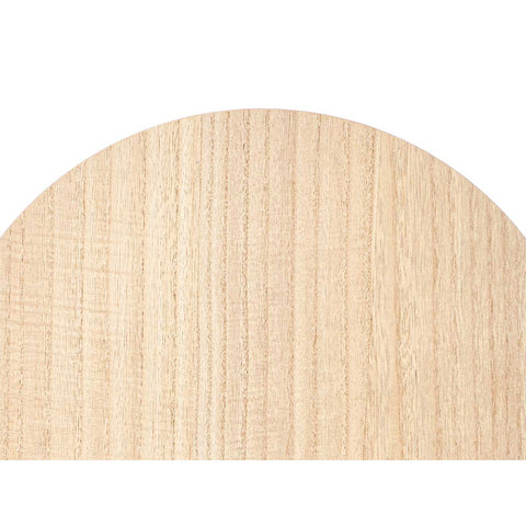 Mesa Auxiliar Acero 44x54cm Madera Blanca