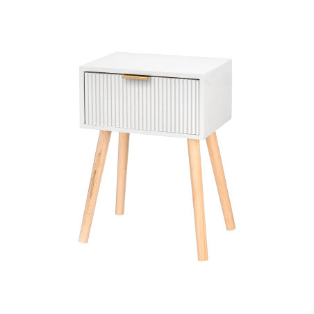 Mesita Auxiliar 1 Cajon Blanco