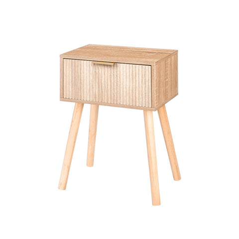 Mesita Auxiliar 1 Cajón Natural