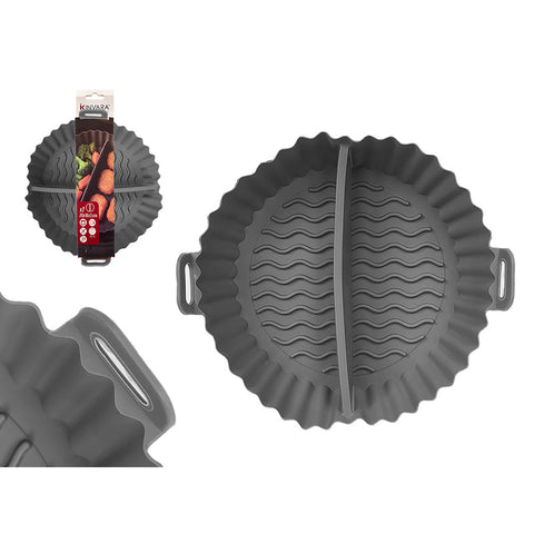 Molde Freidora de Aire Doble Compartimento Gris