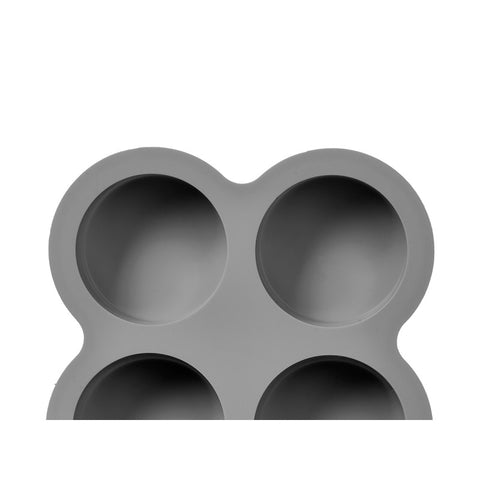 Molde Freidora de Aire Silicona 4 Compartimentos Gris