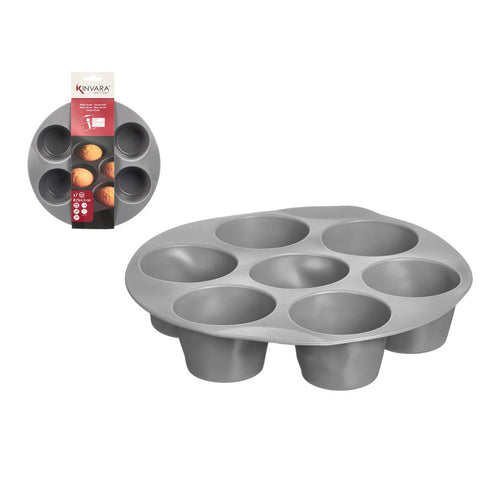 Molde Freidora de Aire Silicona 7 Compartimentos Gris