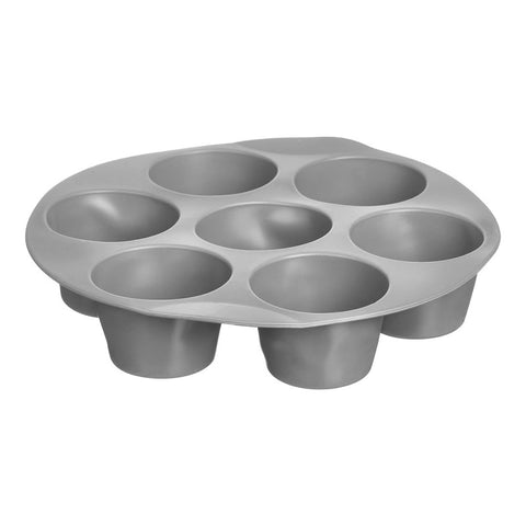 Molde Freidora de Aire Silicona 7 Compartimentos Gris