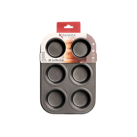 Molde Rectangular de Acero 6 Huecos Gris