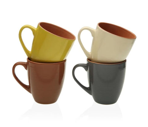 Pack 4 Tazas Mug Gres Corinna