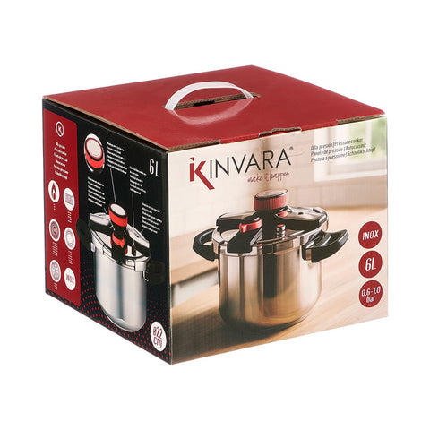 Olla Presión 6L Rueda Silicona Argón