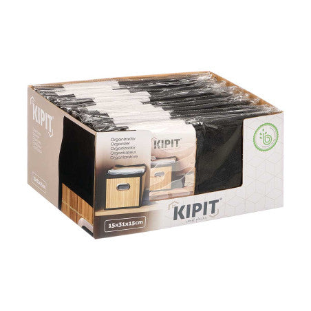 Organizador Rectangular Bambu Negro